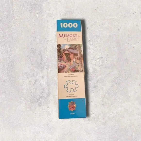 Alan Giana, Memory Lane, Garden Bridge, 1000 piece Puzzle 26.75x19.25 - Picture 3 of 7